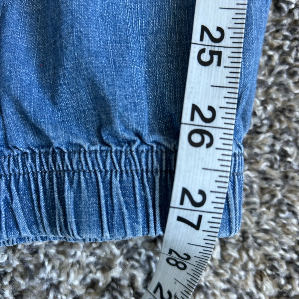 Hurley Girls Chambray Cargo Style Joggers size XL - Picture 8 of 10